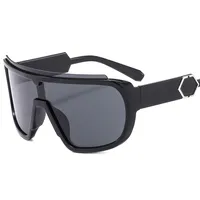 Fashion Fashion A Large Frame Glasses Ball Cool One-piece Sunglasses Riding Men's And Women's Sunglasses 891 sku image 1