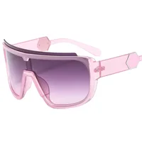 Fashion Fashion A Large Frame Glasses Ball Cool One-piece Sunglasses Riding Men's And Women's Sunglasses 891 sku image 7