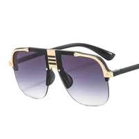 Europe And The United States New  Metal Sunglasses Personalized Men And Women Sunglasses Sunglasses sku image 3