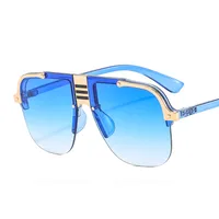Europe And The United States New  Metal Sunglasses Personalized Men And Women Sunglasses Sunglasses sku image 5