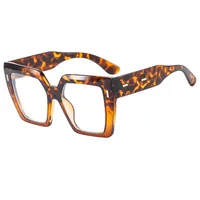 Retro Large Frame Color Matching Sunglasses M6146 Men And Women Face Repair Online Celebrity Sunglasses  Fashion Sunglasses sku image 9
