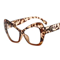 New Cat Eye Women's Sunglasses  Fashion Face Repair Retro Gorgeous Sunglasses  Plain Glasses M447 sku image 7