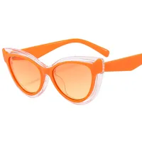 Cat's Eye New Ladies Color Sunglasses 2  Favorite Hot-selling All-match Temperament Sunglasses sku image 5