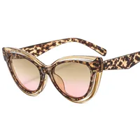 Cat's Eye New Ladies Color Sunglasses 2  Favorite Hot-selling All-match Temperament Sunglasses sku image 6