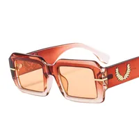 Summer New Box Men's And Women's Sunglasses Fashion Retro Gorgeous Color  Internet Red Sunglasses 9517 sku image 5