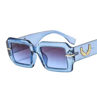 Summer New Box Men's And Women's Sunglasses Fashion Retro Gorgeous Color  Internet Red Sunglasses 9517 sku image 6