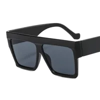 Europe And The United States New Large Frame Men's And Women's Sunglasses  Color Matching Striped Sunglasses Fashion Sunglasses M330 sku image 1