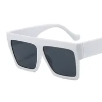 Europe And The United States New Large Frame Men's And Women's Sunglasses  Color Matching Striped Sunglasses Fashion Sunglasses M330 sku image 2