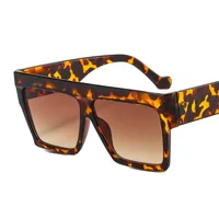 Europe And The United States New Large Frame Men's And Women's Sunglasses  Color Matching Striped Sunglasses Fashion Sunglasses M330 sku image 5