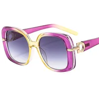 Fashion Square Women's Sunglasses  Personality Temperament Modern Sunglasses Driving Sun Protection Glasses M6164 sku image 2