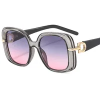 Fashion Square Women's Sunglasses  Personality Temperament Modern Sunglasses Driving Sun Protection Glasses M6164 sku image 5