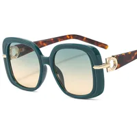 Fashion Square Women's Sunglasses  Personality Temperament Modern Sunglasses Driving Sun Protection Glasses M6164 sku image 7