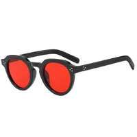 New Retro Simple Oval Casual Men's And Women's Rice Nail Sunglasses Small Frame Gradient Color Matching Sunglasses T22124 main image 2
