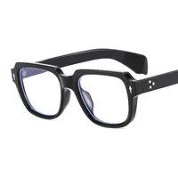 (T22082) New Box Men's And Women's Business Sunglasses  Trend Flat Mirror Rice Nail Vintage Glasses sku image 5