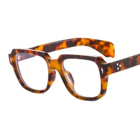 (T22082) New Box Men's And Women's Business Sunglasses  Trend Flat Mirror Rice Nail Vintage Glasses sku image 6