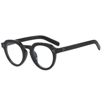 New Retro Simple Oval Casual Men's And Women's Rice Nail Sunglasses Small Frame Gradient Color Matching Sunglasses T22124 sku image 7