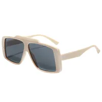 New  Fashion Square Sunglasses  Trendy Men's And Women's Large Frame All-match Sunscreen Sunglasses T22116 sku image 4