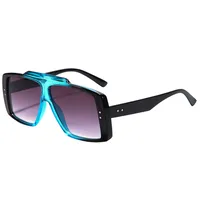 New  Fashion Square Sunglasses  Trendy Men's And Women's Large Frame All-match Sunscreen Sunglasses T22116 sku image 5