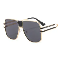 New Frame Metal Color Sunglasses Men's And Women's All-match Elegant Trendy Sunglasses  Ins Glasses M510 sku image 1