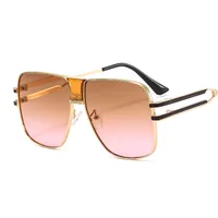 New Frame Metal Color Sunglasses Men's And Women's All-match Elegant Trendy Sunglasses  Ins Glasses M510 sku image 4
