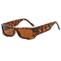 Colorful Set Gorgeous Sunglasses Men And Women Hip Hop Small Frame  Sunglasses Fashion Wear Glasses M6113 sku image 3