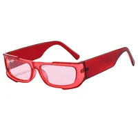 Colorful Set Gorgeous Sunglasses Men And Women Hip Hop Small Frame  Sunglasses Fashion Wear Glasses M6113 sku image 4