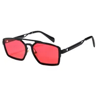 New   High-grade Metal Fashion Sunglasses Double Beam Retro Men's Outdoor Riding Sunglasses T22141 sku image 2