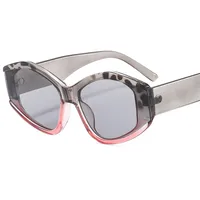 New Irregular  Color Matching Modern Sunglasses Fashion Design Women Sunglasses 5641 sku image 2