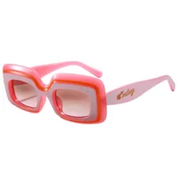 New  Fashion Sunglasses Men's And Women's  Large-frame Square Sunglasses Cool Tide High-value Glasses Frame M6216 sku image 2