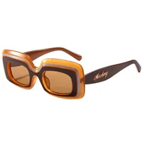 New  Fashion Sunglasses Men's And Women's  Large-frame Square Sunglasses Cool Tide High-value Glasses Frame M6216 sku image 5