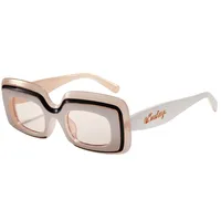 New  Fashion Sunglasses Men's And Women's  Large-frame Square Sunglasses Cool Tide High-value Glasses Frame M6216 sku image 6