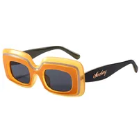 New  Fashion Sunglasses Men's And Women's  Large-frame Square Sunglasses Cool Tide High-value Glasses Frame M6216 sku image 7
