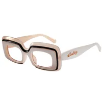New  Fashion Sunglasses Men's And Women's  Large-frame Square Sunglasses Cool Tide High-value Glasses Frame M6216 sku image 12