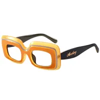 New  Fashion Sunglasses Men's And Women's  Large-frame Square Sunglasses Cool Tide High-value Glasses Frame M6216 sku image 13