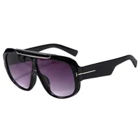 New  Trend Large Frame Goggles  Fashion Sunglasses Men's Anti-ultraviolet Sunglasses Women T22113 sku image 1