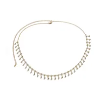 Jewelry Bikini Rhinestone Chain Waist Decoration Multi-layer Body Chain Star Rhinestone Tassel Waist Chain Women sku image 7