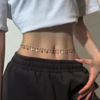 Jewelry Bikini Rhinestone Chain Waist Decoration Multi-layer Body Chain Star Rhinestone Tassel Waist Chain Women sku image 8