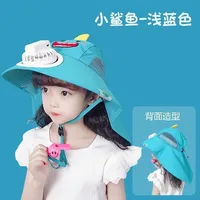 Children's Sun Hat Women's Summer Sun Hat Boys Sun Hat UV Protection Fisherman Hat Thin Breathable Sun Protection sku image 7