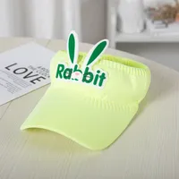 Children's Sunshade Hat Summer Thin Boys And Girls Cartoon Bear Sunscreen Straw Hat Baby Travel Breathable Sun Hat sku image 11