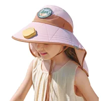Lemon Baby Children's Fan Sun Hat Boys And Girls Sun Hat Summer Empty Top Hat Big Hat Baby Sun Hat main image 5