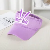 Children's Sunshade Hat Summer Thin Boys And Girls Cartoon Bear Sunscreen Straw Hat Baby Travel Breathable Sun Hat sku image 14