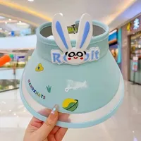 Children's Sunshade Hat Summer Thin Boys And Girls Cartoon Bear Sunscreen Straw Hat Baby Travel Breathable Sun Hat sku image 28