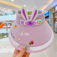 Children's Sunshade Hat Summer Thin Boys And Girls Cartoon Bear Sunscreen Straw Hat Baby Travel Breathable Sun Hat sku image 29