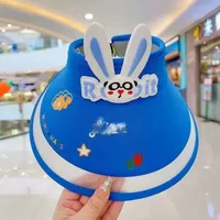 Children's Sunshade Hat Summer Thin Boys And Girls Cartoon Bear Sunscreen Straw Hat Baby Travel Breathable Sun Hat sku image 31