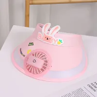 Children's Sunshade Hat Summer Thin Boys And Girls Cartoon Bear Sunscreen Straw Hat Baby Travel Breathable Sun Hat sku image 52