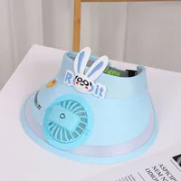 Children's Sunshade Hat Summer Thin Boys And Girls Cartoon Bear Sunscreen Straw Hat Baby Travel Breathable Sun Hat sku image 53