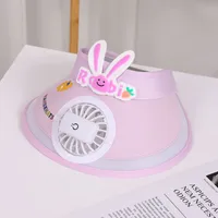 Children's Sunshade Hat Summer Thin Boys And Girls Cartoon Bear Sunscreen Straw Hat Baby Travel Breathable Sun Hat sku image 54