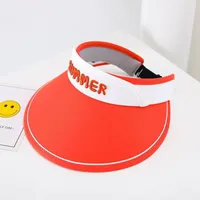 Children's Sunshade Hat Summer Thin Boys And Girls Cartoon Bear Sunscreen Straw Hat Baby Travel Breathable Sun Hat sku image 43