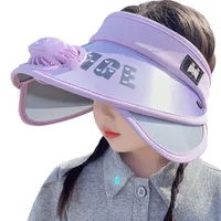 Children's Hat Summer Sunscreen Hat Big Brim Vacant Top Sunshade Hat With Fan Parent-Child Sun Hat Trendy main image 4