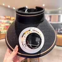 Solar Fan Hat Men's Summer Outdoor Mountaineering Fishing UV-proof Sunshade Oversized Beaves Sunscreen Fisherman Hat sku image 2